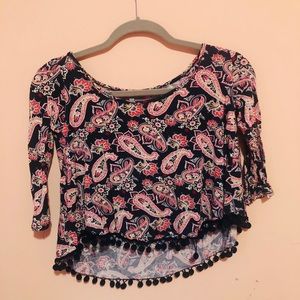Charlotte Russe Soft Asymmetrical Top